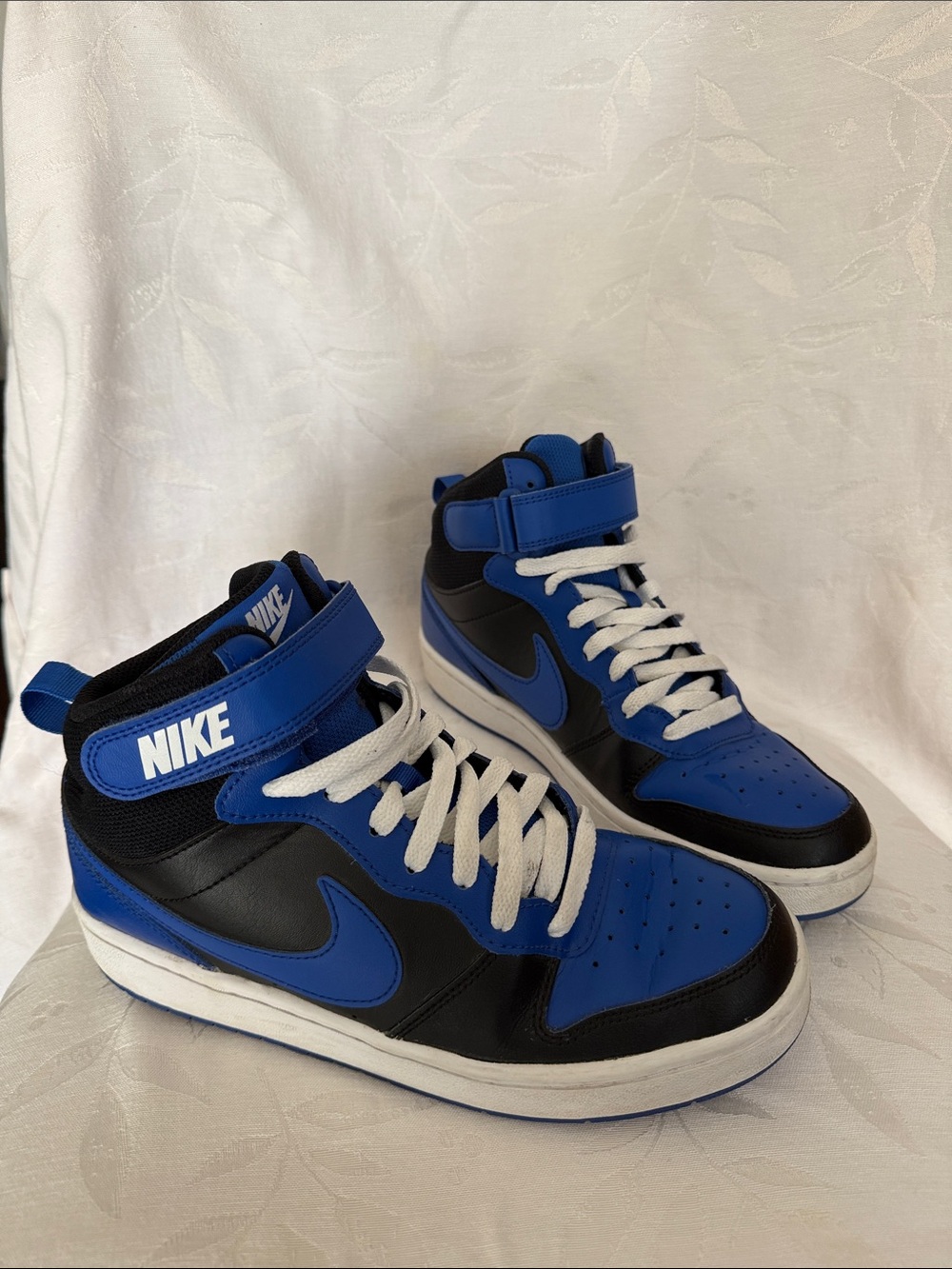 Nike Men’s High-Top Sneakers — Blue & Black